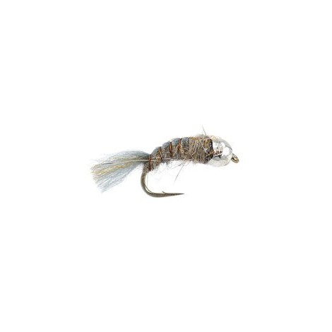 Furry Lt Grey BH Nymph 12