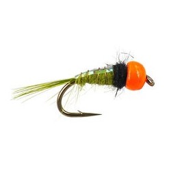 TG Tinsel Olive Hot Orange Nymph