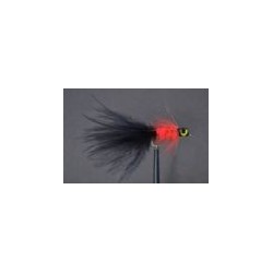 Long Shank Black & Red Leadhead