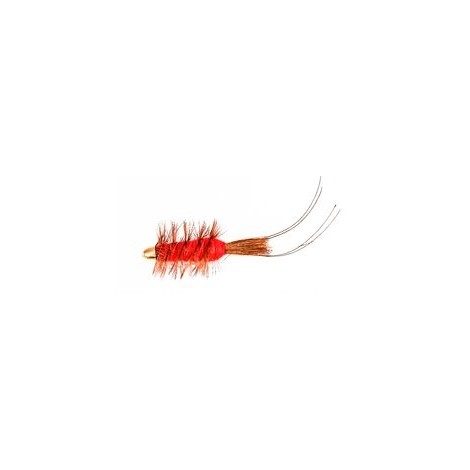 Frances Red Conehead  Copper Tube Fly